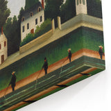 Modern Wall Art – Abstract Modern Art of Landscape and Four Fishermen