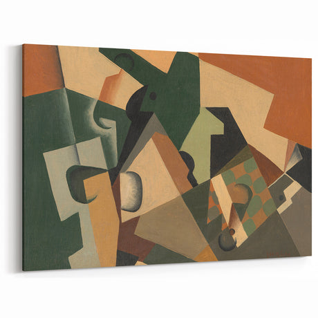 Modern Wall Art – Abstract Glass and Checkerboard by Juan Gris