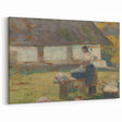 Washing Scene by Lajos Csordák - Rustic Impressionist Art