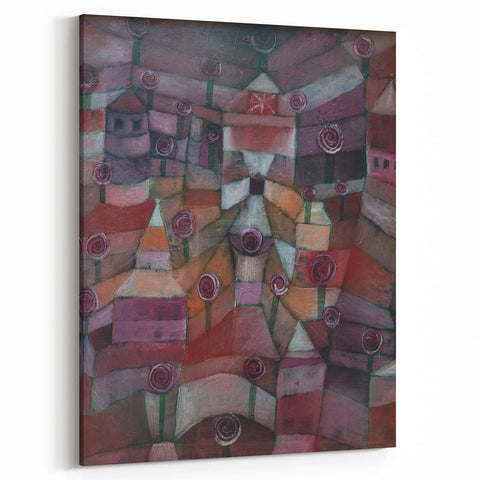 Modern Wall Art - Paul Klee’s Rose Garden Abstract Print
