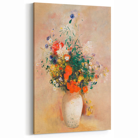Modern Wall Art – Odilon Redon’s "Vase of Flowers (Pink Background)"