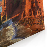 Scenic Cliffs Artwork - Red Rock Formations by the Ocean
