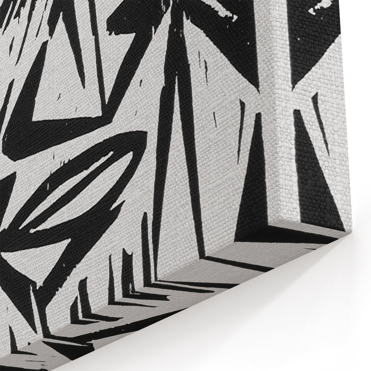 Expressionist Modern Art: Bold Black and White Portrait by Otto Lange