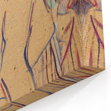 Modern Art Prints: Bold Abstract with Vibrant Red and Gold Strokes