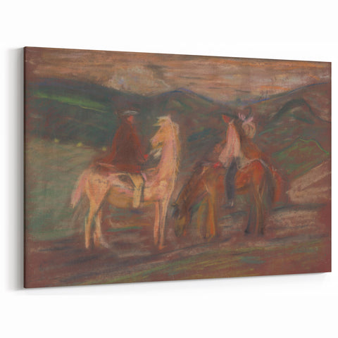 Expressionist Art - Riders by Arnold Peter Weisz-Kubínčan
