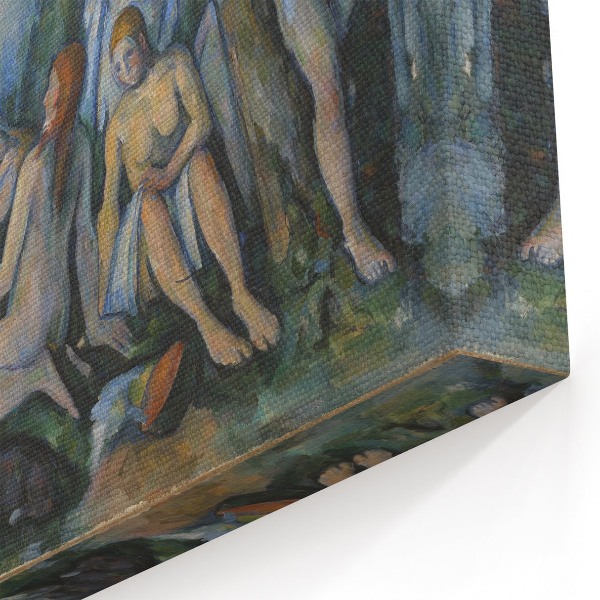 Impressionist Wall Art: The Large Bathers Famous by Paul Cézanne