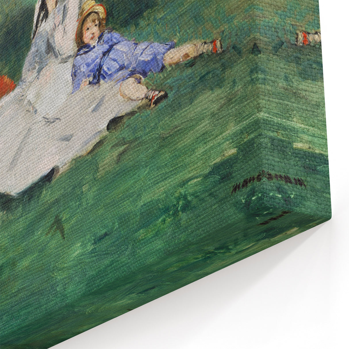 Impressionist Wall Art: The Monet Family in Their Garden by Édouard Manet