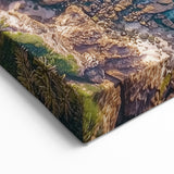 Scenic Cliffs Artwork - Aerial Ocean View and Sandy Shoreline Decor