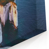 Cliffs Framed Print - White Cliffs at Sunset Coastal Wall Decor