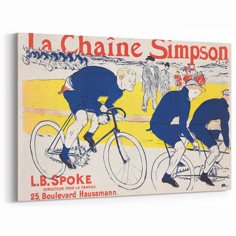 Vintage Cycling Poster - La Chaîne Simpson by Toulouse-Lautrec Print