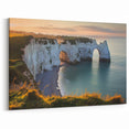 Cliffs Framed Print - Coastal Arches and Sunset Horizon Wall Decor