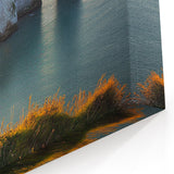 Cliffs Framed Print - Coastal Arches and Sunset Horizon Wall Decor