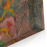 Expressionist Art - Running Hunter with Rifle by Arnold Peter Weisz-Kubínčan
