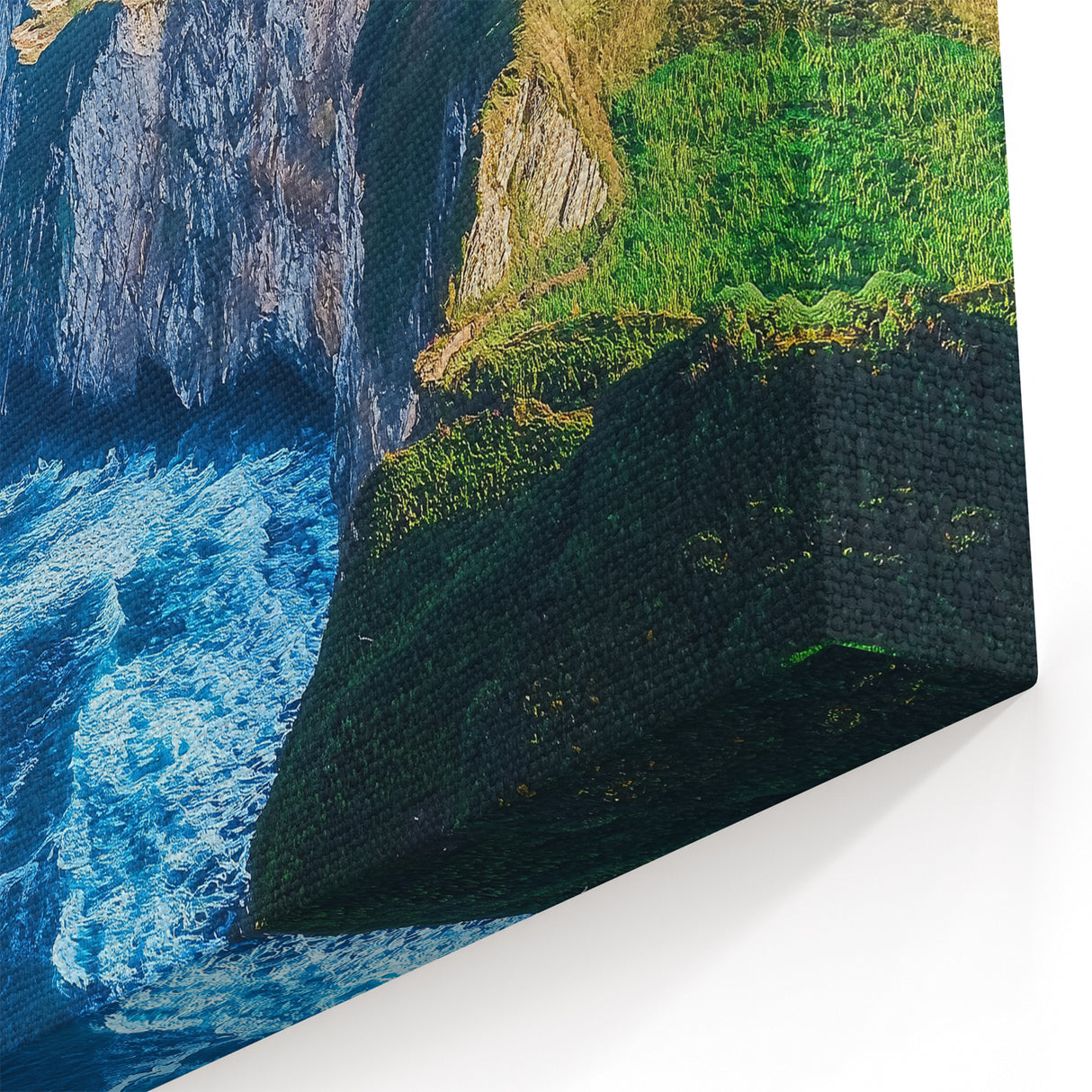 Scenic Cliffs Artwork - Rugged Coastal Views and Rolling Waves Decor