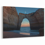 Cliffs Wall Art - Moonlit Coastal Arch and Serene Nighttime Decor