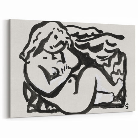 Expressionist Art - Seated Female Nude by Leo Gestel