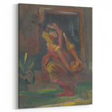 Expressionist Art - Seated Woman by Arnold Peter Weisz-Kubínčan