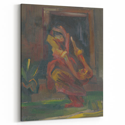 Expressionist Art - Seated Woman by Arnold Peter Weisz-Kubínčan