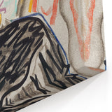 Abstract Expressionism Wall Art – Vibrant Seated Woman Artwork