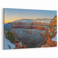 Scenic Cliffs Artwork - Snow-Capped Canyon Landscape Wall Art