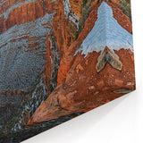 Scenic Cliffs Artwork - Snow-Capped Canyon Landscape Wall Art