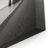 Cliffs Canvas Art - Black and White Coastal Landscape Wall Art