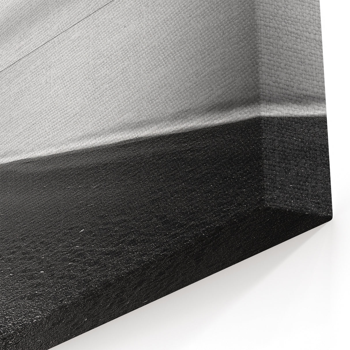 Cliffs Framed Print - Elegant Black and White Coastal Wall Art