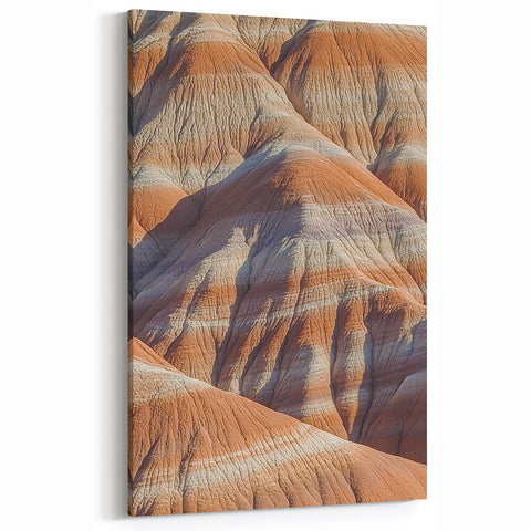 Cliffs Wall Art - Layered Desert Hills and Earthy Landscape Print