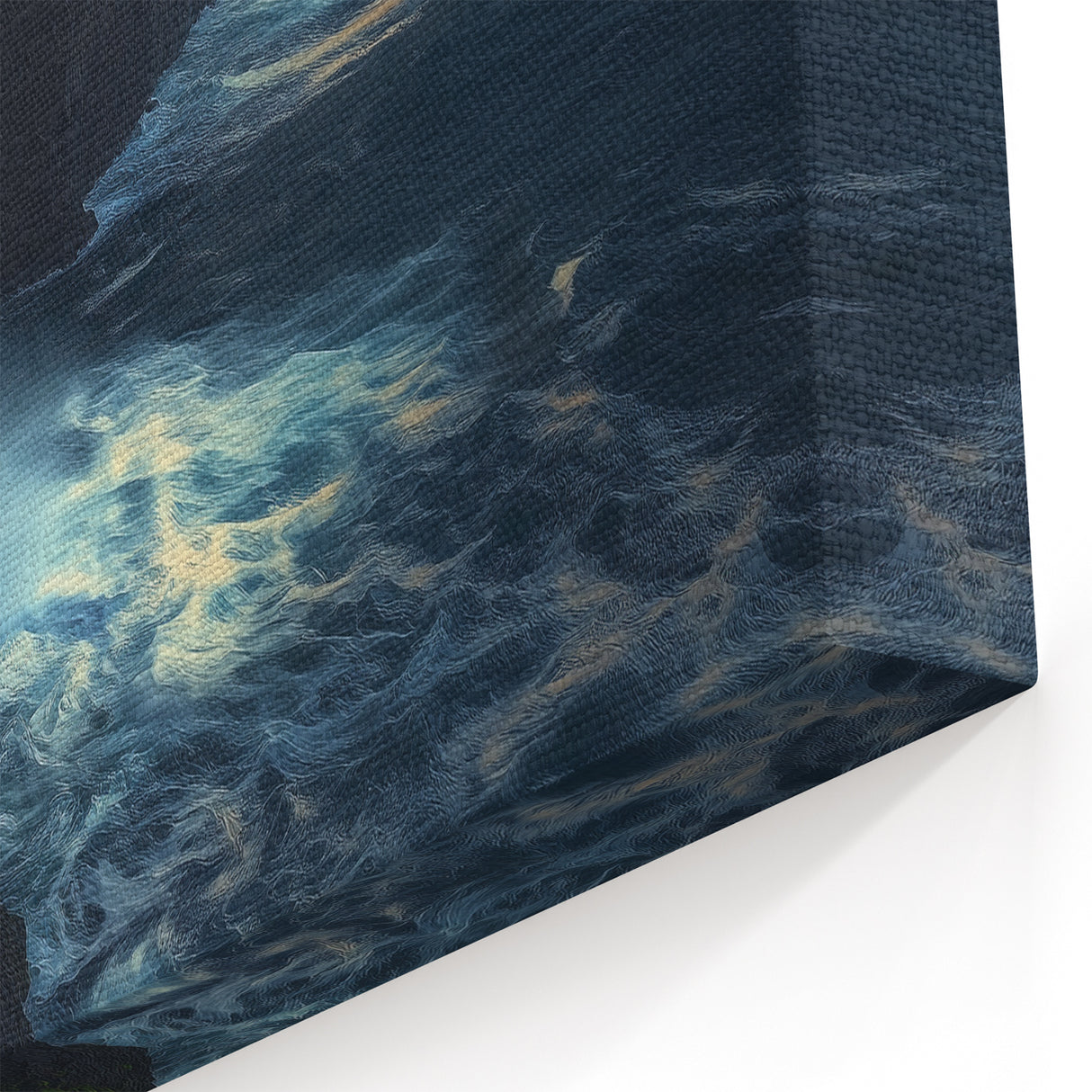 Cliffs Framed Print – Waterfall Sunset Scenic Coastal Landscape Art