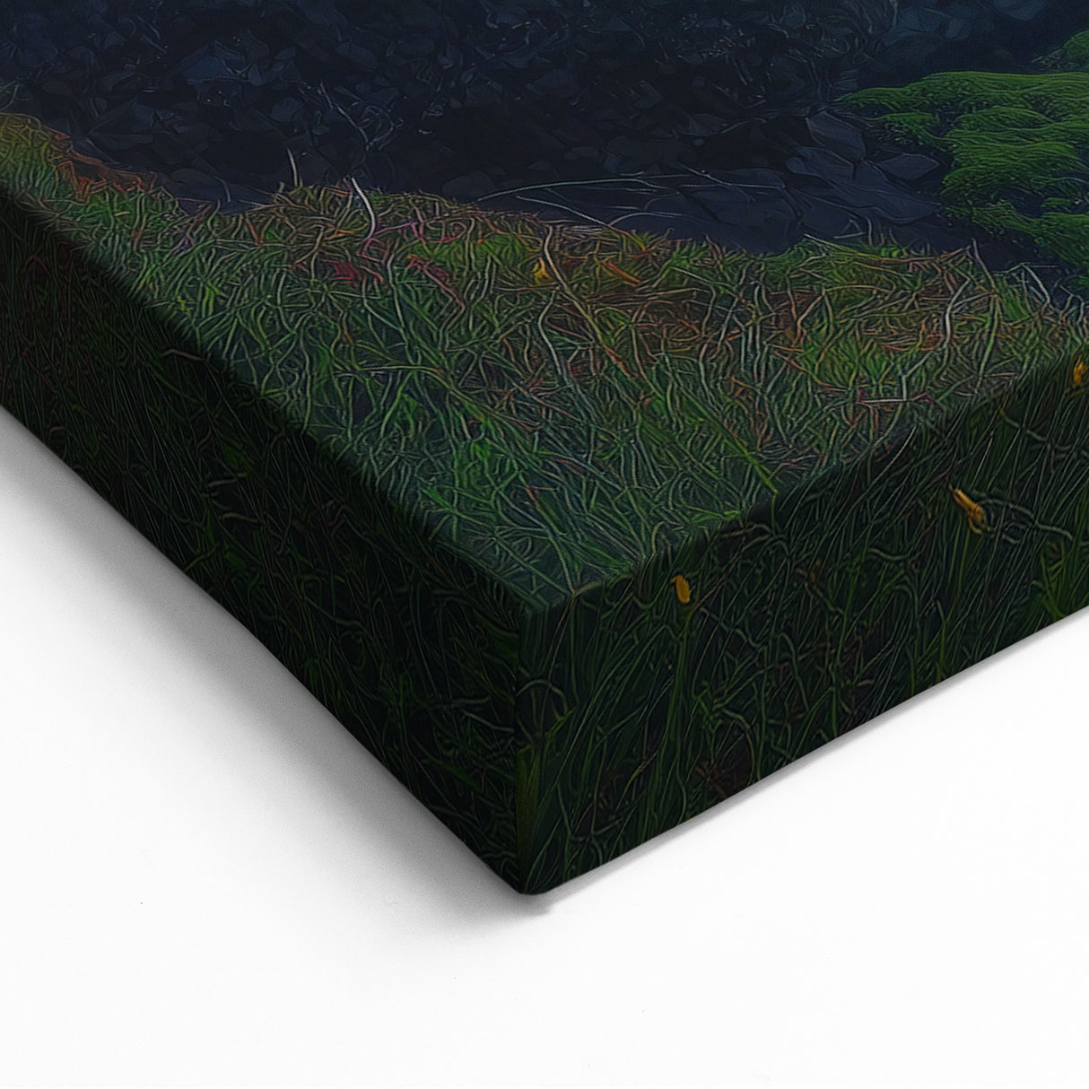 Cliffs Framed Print – Waterfall Sunset Scenic Coastal Landscape Art