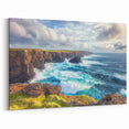 Scenic Cliffs Artwork – Ocean Waves Crashing Against Rocky Shores