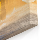 Cliffs Rolled Print – Golden Cliffs with Ocean Mist Coastal Landscape