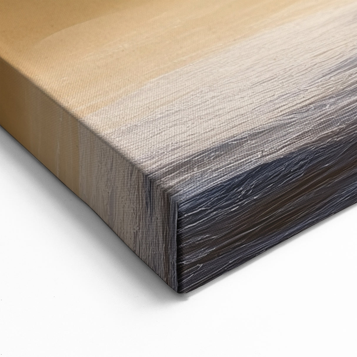 Cliffs Rolled Print – Golden Cliffs with Ocean Mist Coastal Landscape