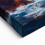 Scenic Cliffs Artwork – Vibrant Sunset Over Ocean Rock Formations