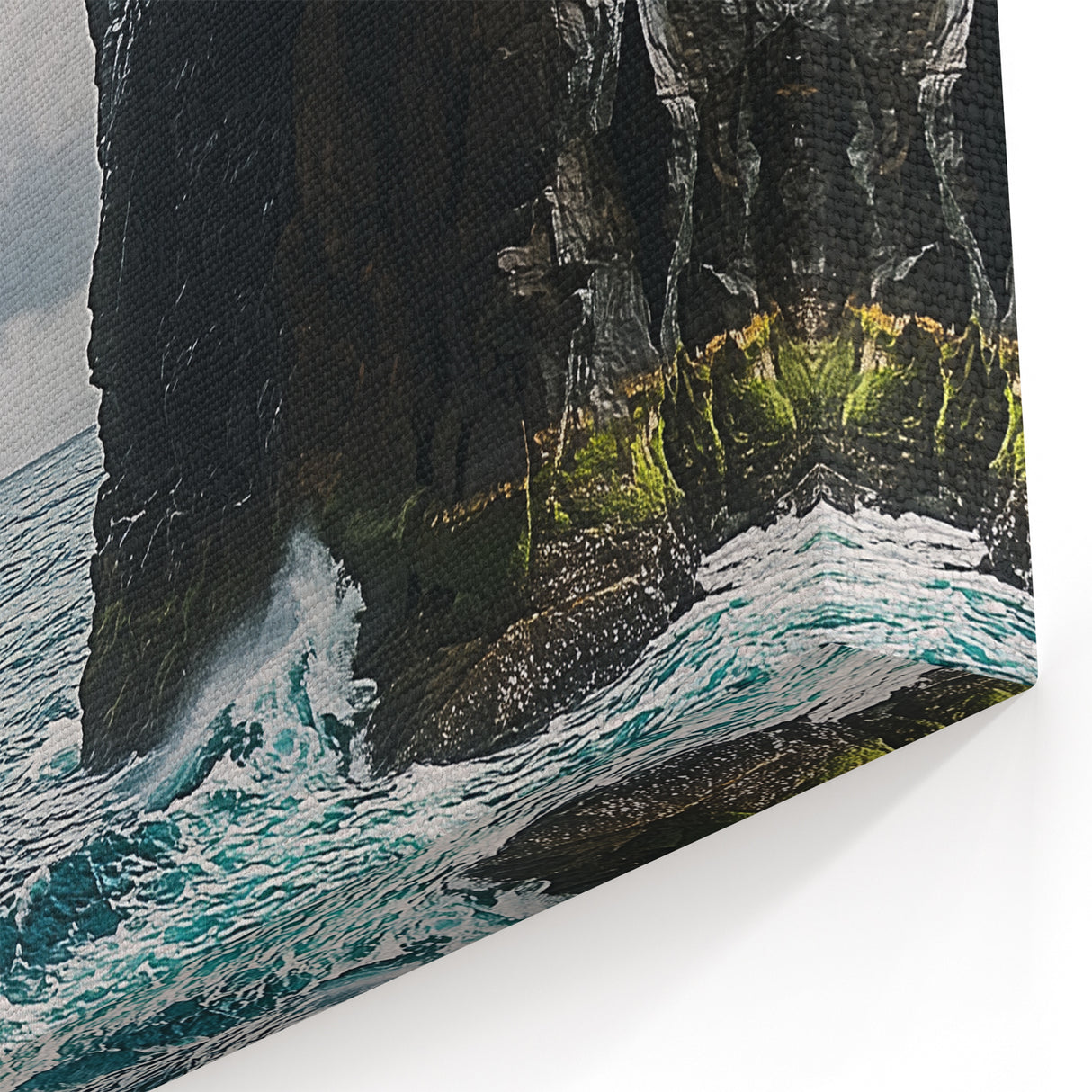 Cliffs Wall Art – Dramatic Ocean Archway with Crashing Waves