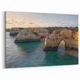 Cliffs Framed Print with Sunset Glow – Scenic Coastal Landscape Wall Art