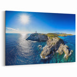 Cliffs Acrylic Glass Art with Coastal Lighthouse – Scenic Ocean Landscape