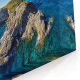 Cliffs Acrylic Glass Art with Coastal Lighthouse – Scenic Ocean Landscape