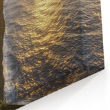 Cliffs Rolled Print with Golden Sunset – Majestic Ocean Landscape Wall Art