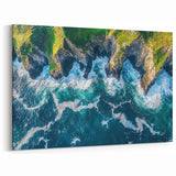Scenic Cliffs Canvas Art with Ocean Waves – Dynamic Coastal Landscape