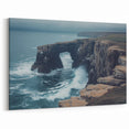 Stormy Cliffs Canvas Art with Sea Arch – Rugged Coastal Landscape