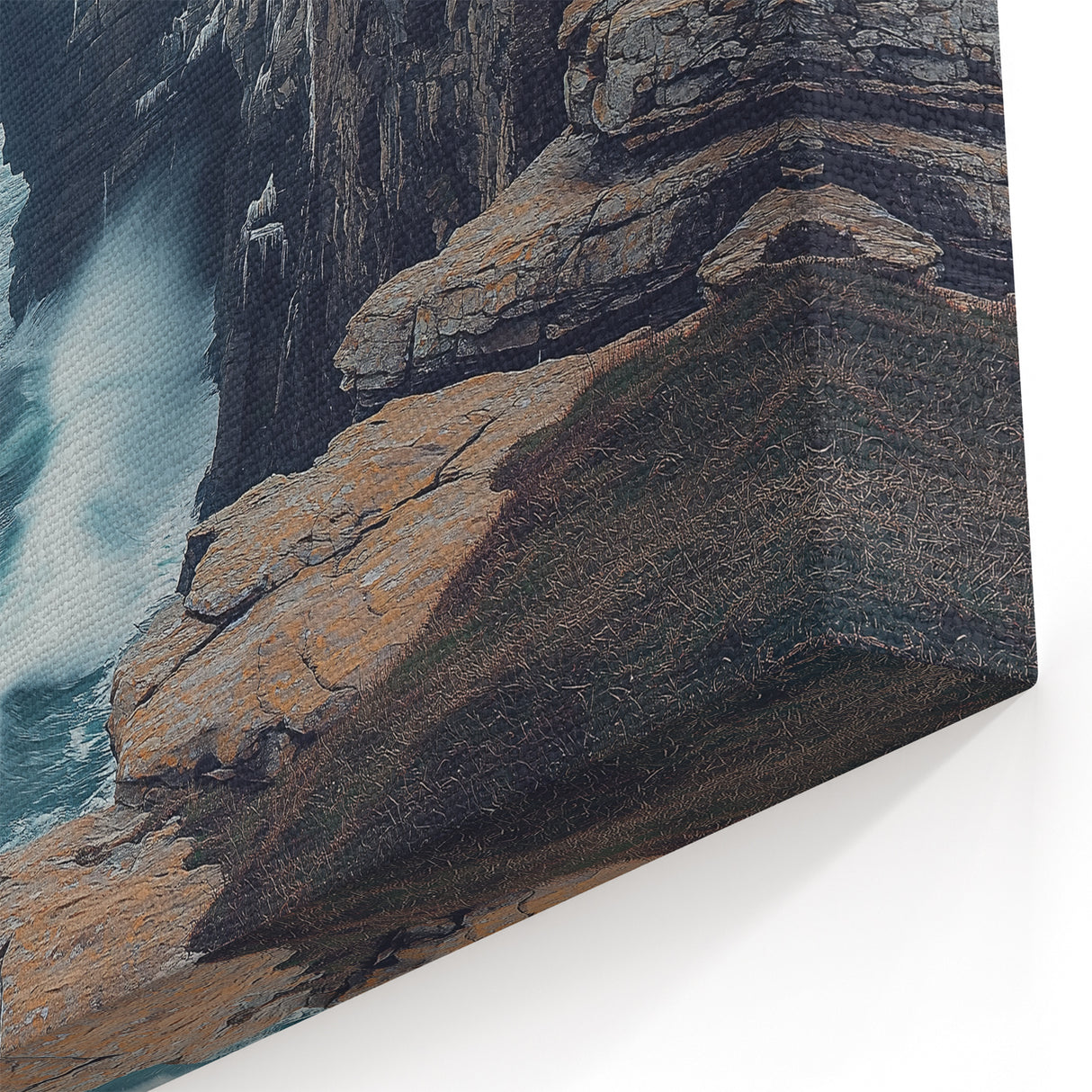 Stormy Cliffs Canvas Art with Sea Arch – Rugged Coastal Landscape