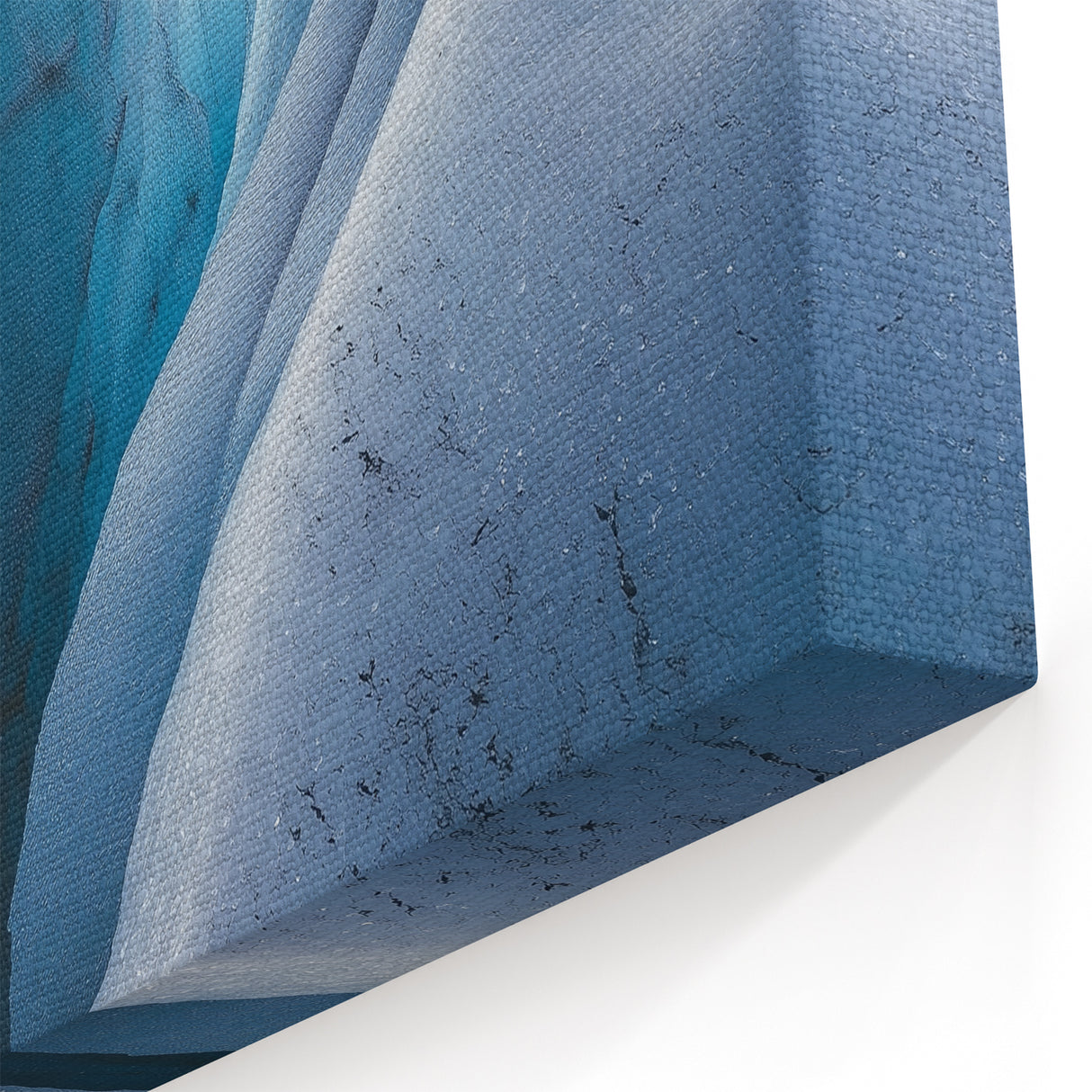 Glacial Cliffs Canvas Art – Icy Blue Crevasse in Arctic Landscape