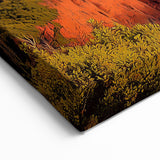 Red Cliffs Canvas Art with Sunset Glow – Vibrant Coastal Landscape