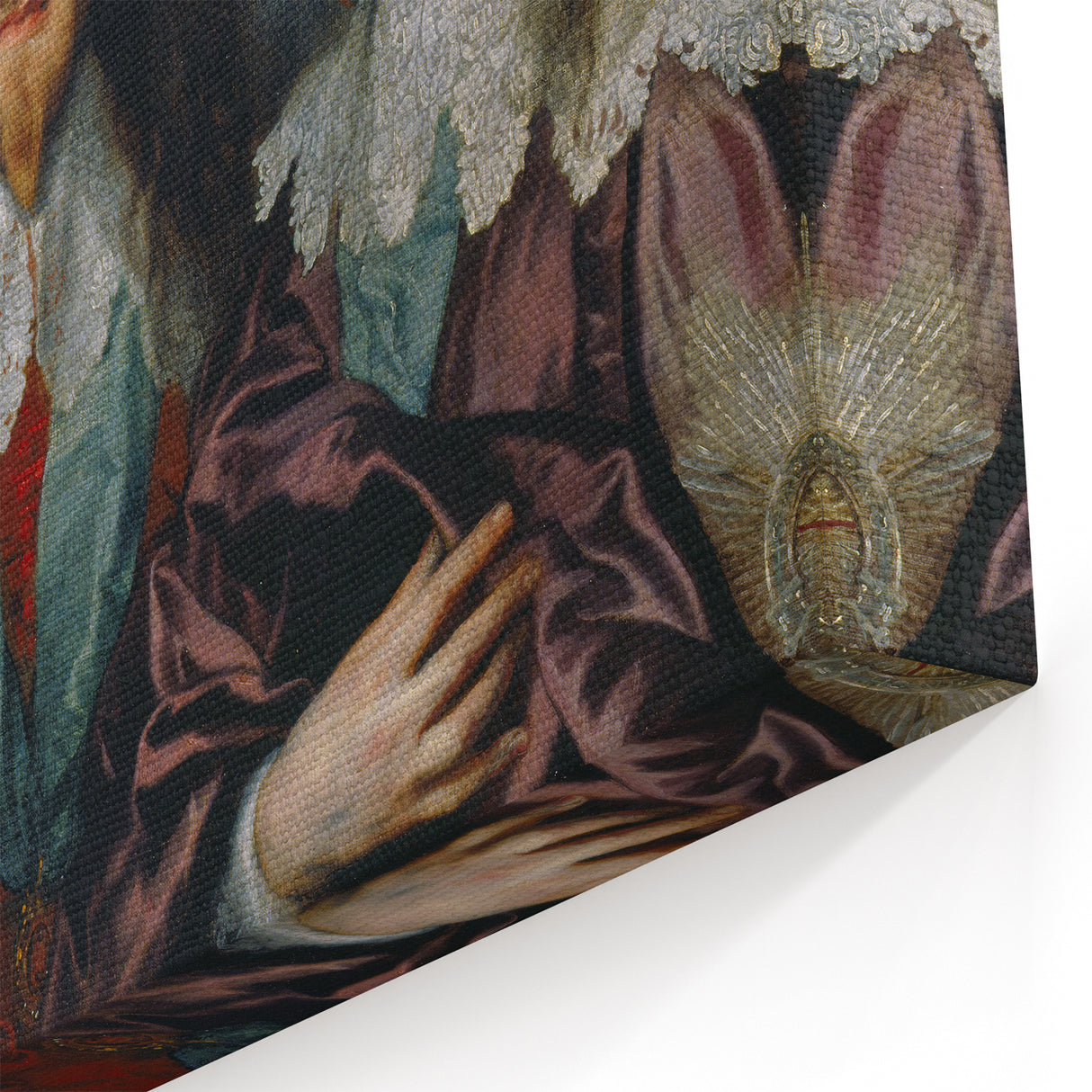 Baroque Art - Triple Portrait of Regal Elegance