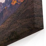 Landscape Art Cliffs - Scenic Sunset Glow Canvas Wall Decor