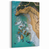 Cliffs Framed Print - Aerial Coastal Serenity Wall Decor