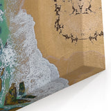 Cliffs Framed Print - Aerial Coastal Serenity Wall Decor