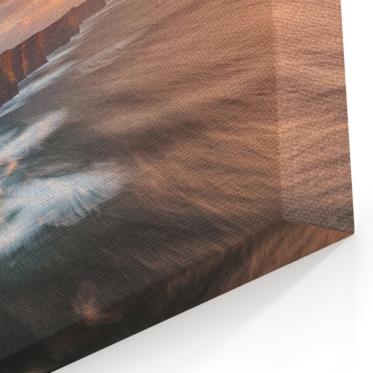 Cliffs Canvas Art - Majestic Sunset Over Coastal Cliffs Wall Decor