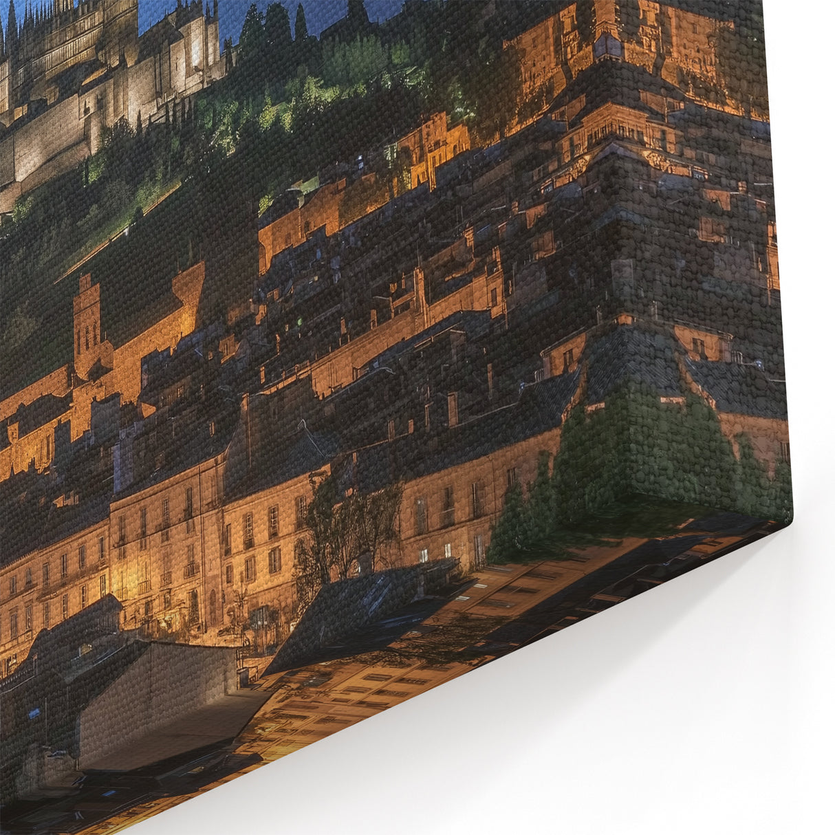 Lightning Strikes Castle Wall Art – Dramatic Medieval Nightscape Prints